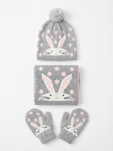 Kids Hat, Scarf and Mittens Set