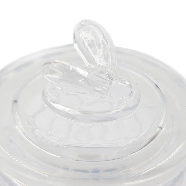 Honeycomb Jar w/Bee on Sealed Lid