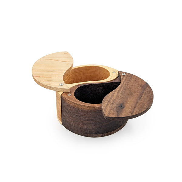Two Tone Wood Intertwining Salt/Pepper Bowls