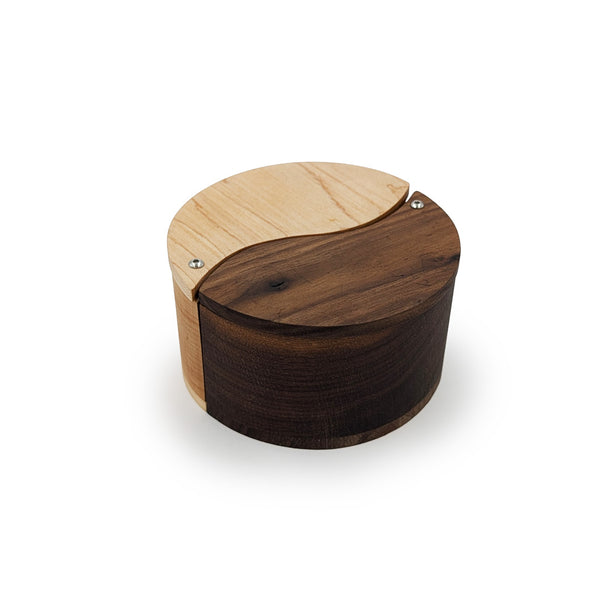Two Tone Wood Intertwining Salt/Pepper Bowls
