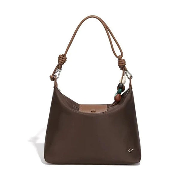 Brown Nylon Handbag