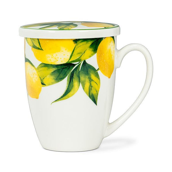 Mug w/Cover & Strainer-Lemon Tree