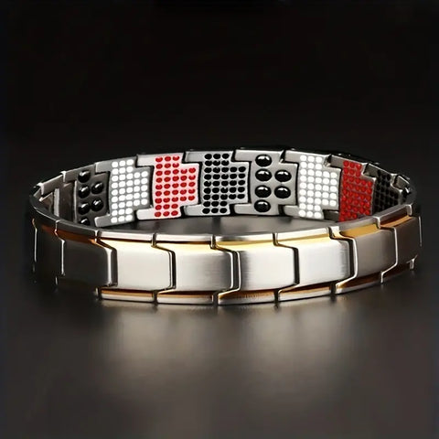 Magnetic Therapy Bracelet-Silver Colour