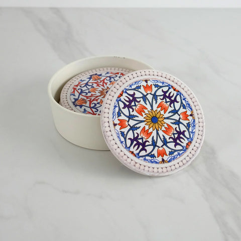 Ceramic Mosaic Coaster Set