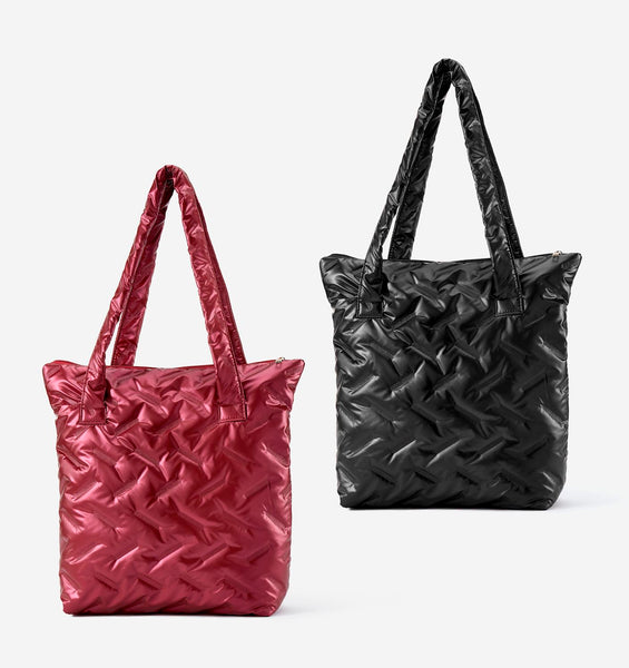 Puffy Quilted Tote Bag