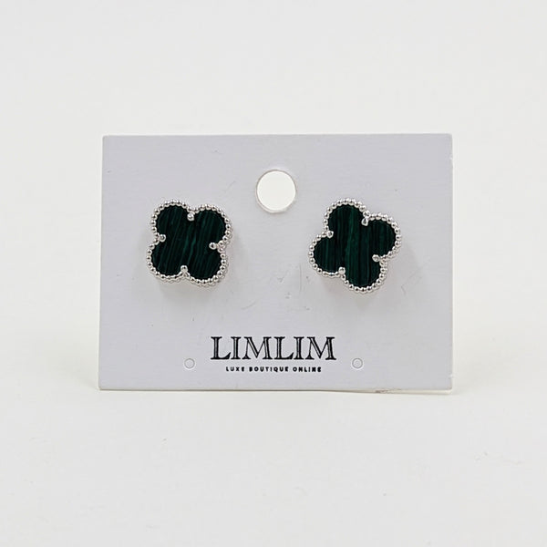 Earrings-Clover Studs-Sterling Silver