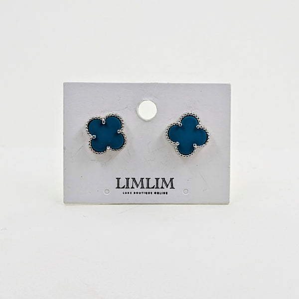 Earrings-Clover Studs-Sterling Silver