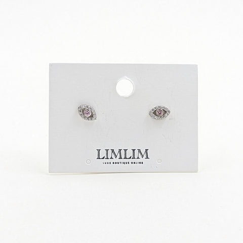 Earrings-Evil Eye Studs w/CZ