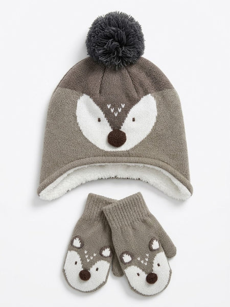 Kids Hat, Scarf and Mittens Set