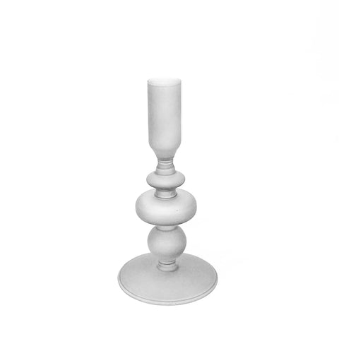 Candle Holder-Frosted Glass