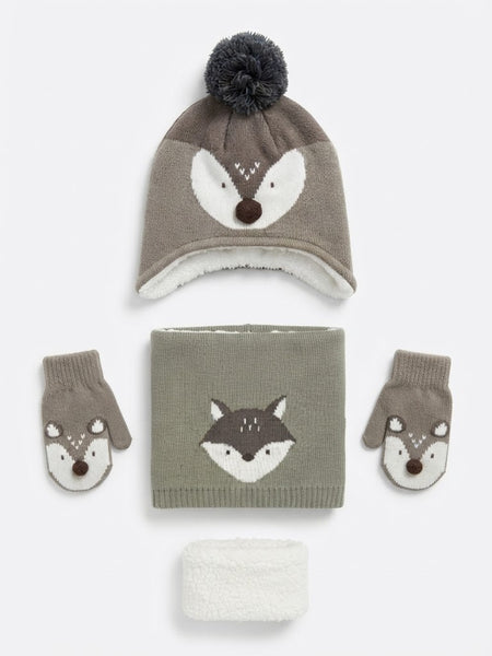 Kids Hat, Scarf and Mittens Set