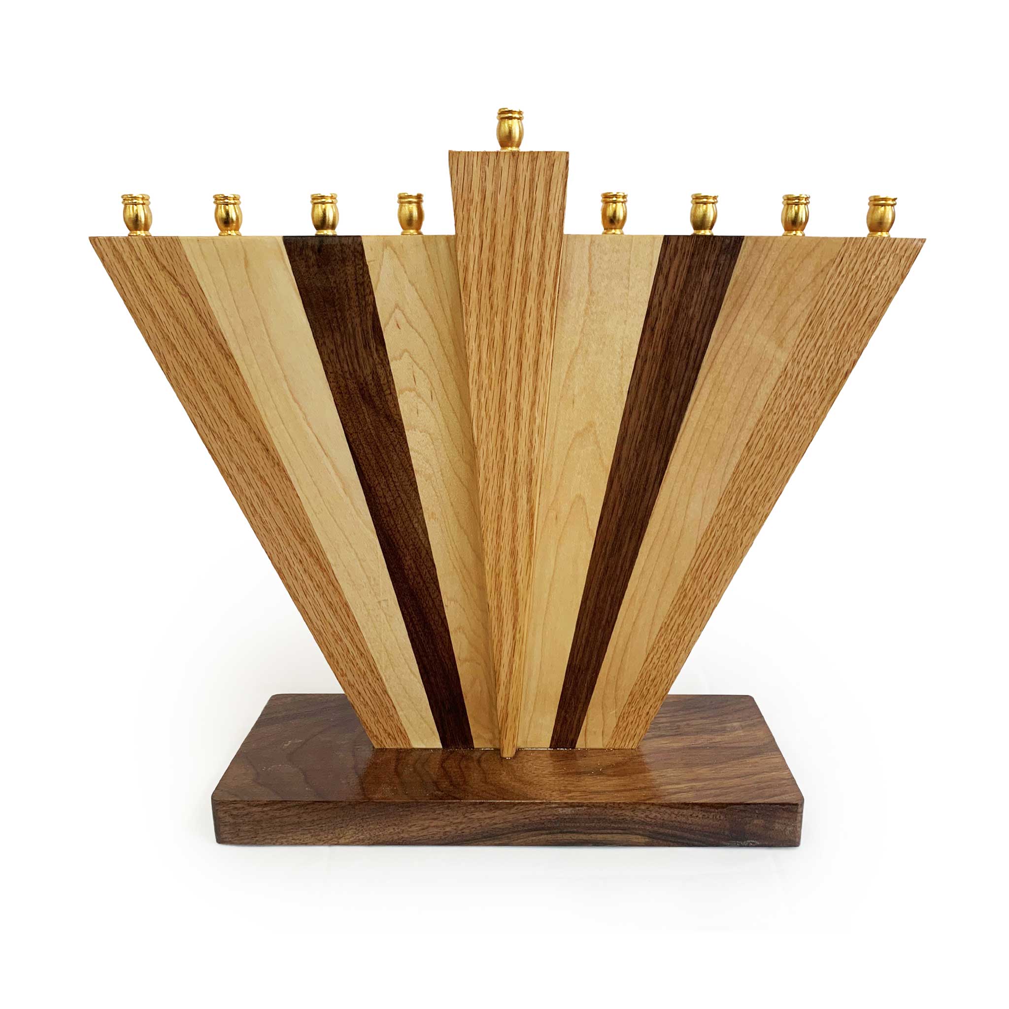 Menorah de Hanoucca des bois