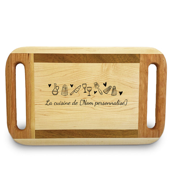 Planche à découper promotionnelle personnalisée gravée au laser