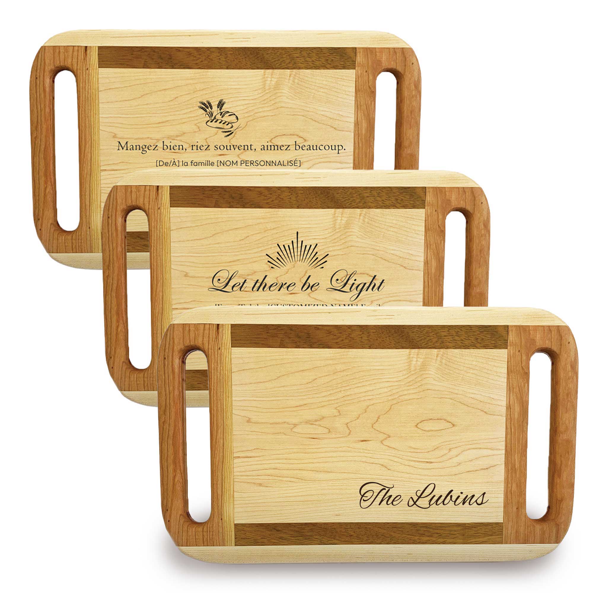 Planche à découper promotionnelle personnalisée gravée au laser