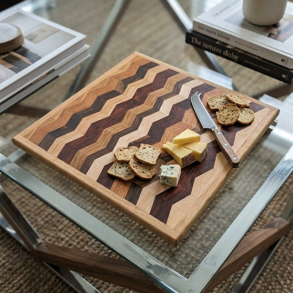 Zig Zag Serving Board (Walnut, Cherry, Maple)