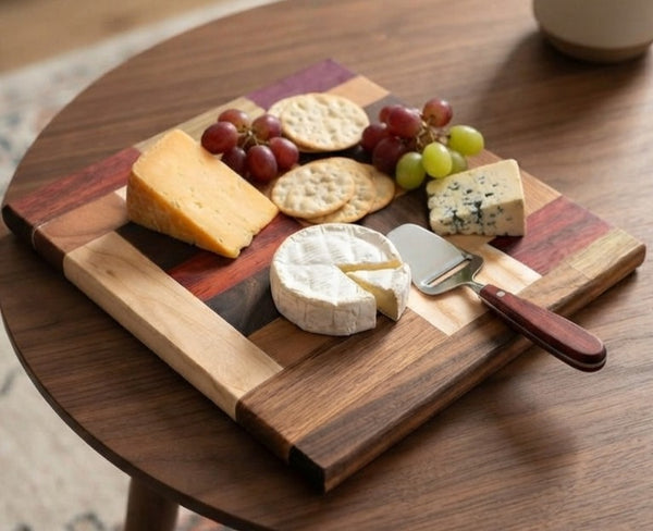 Square Serving Board (assorted hardwoods)