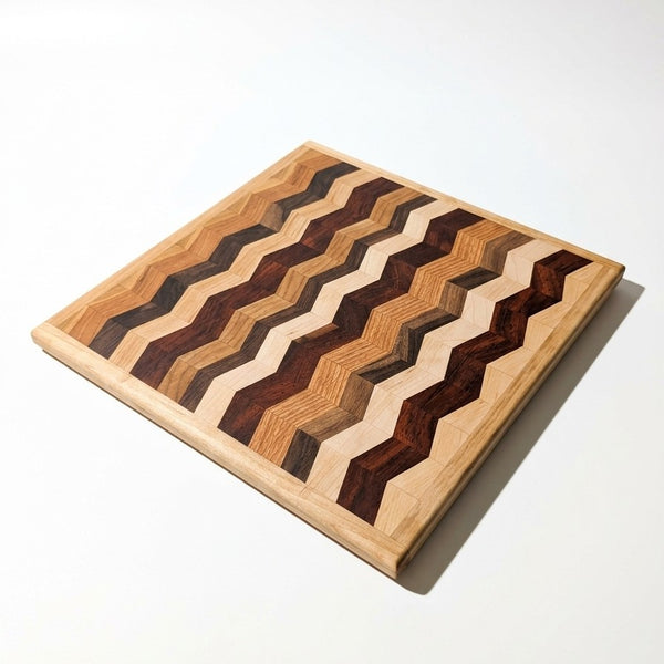 Zig Zag Serving Board (Walnut, Cherry, Maple)