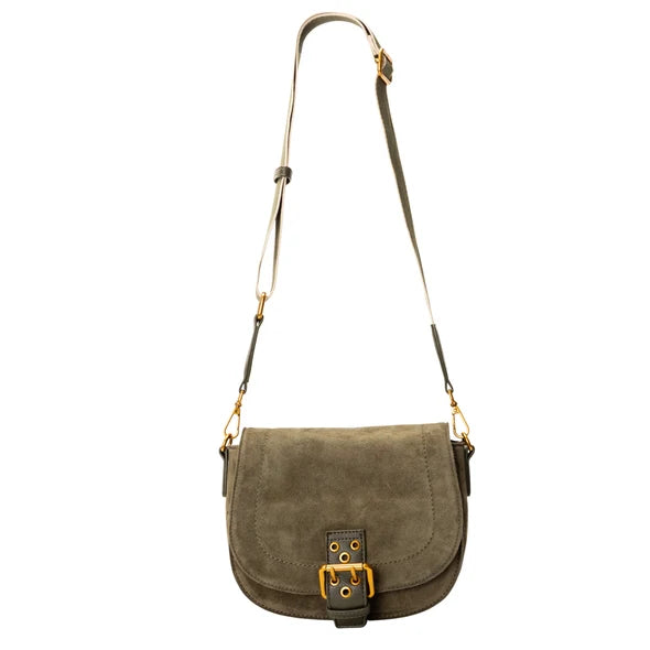 Suede Crossbody Bag