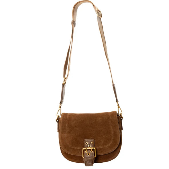 Suede Crossbody Bag