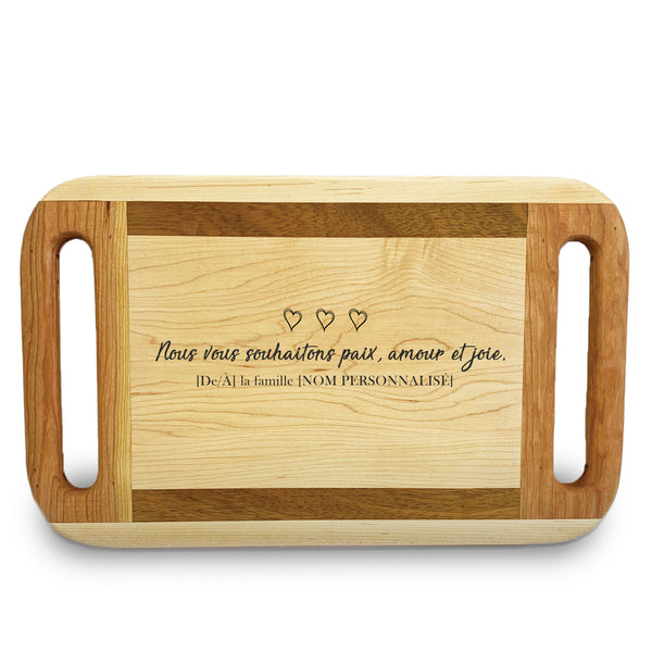 Planche à découper promotionnelle personnalisée gravée au laser
