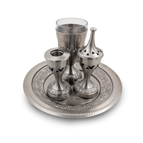 Havdala Set-Pewter-6 Pieces