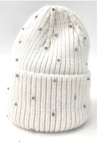 Winter Hat w/Rhinestones