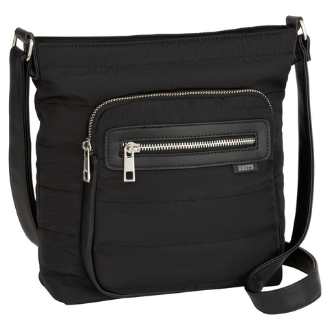 Quilted Crossbody Bag-Black