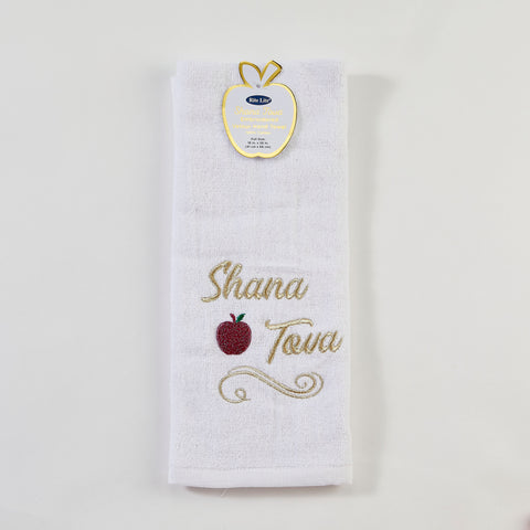 Embroidered Rosh Hashana Hand Towel