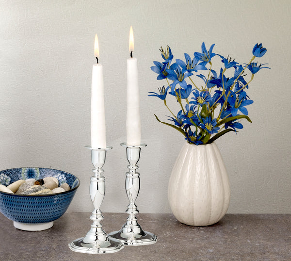 Set of 2 Silverplated Candlesticks