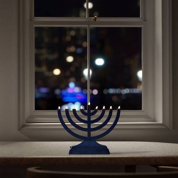 Go Menorah - Light It Anywhere - Navy- Incandescent Bulbs