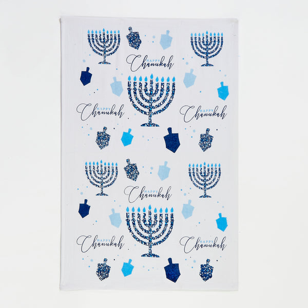 Chanukah Mosaic Printed Cotton Towel