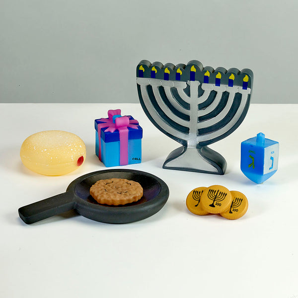 Vinyl Chanukah Play Set, 7 pcs