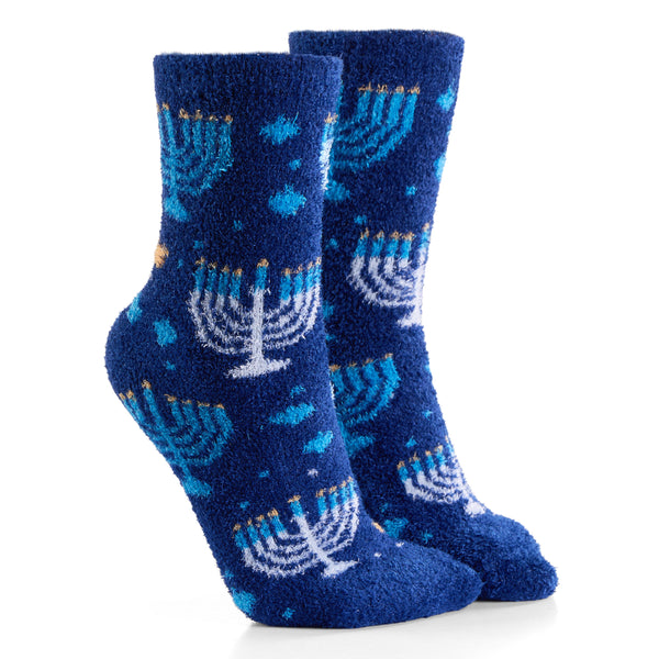 Menorah Youth Cozy Slipper Socks