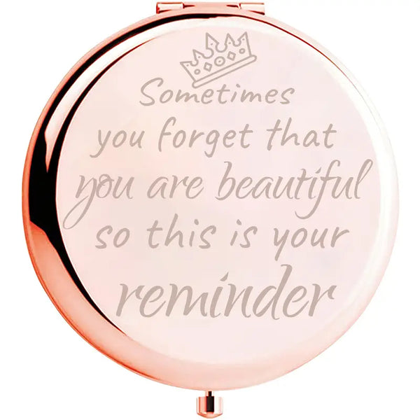 Compact Mirror-Rose Gold