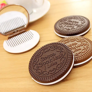 Compact Mirror w/Comb-Cookie