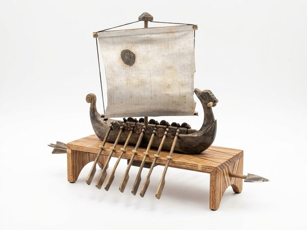 Movable Viking Longship Decoration