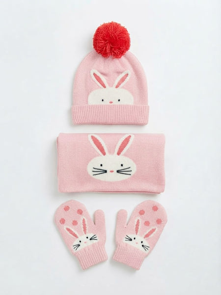 Kids Hat, Scarf and Mittens Set