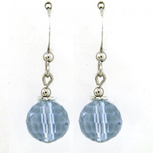 Earrings-Blue Bead
