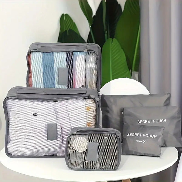 Travel Packing Cubes and Pouches-6pc. Set