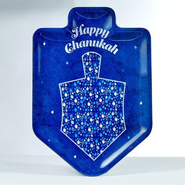 "Chanukah Mosaic" Melamine Dreidel Serving Tray