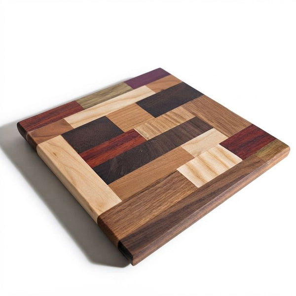 Square Serving Board (assorted hardwoods)