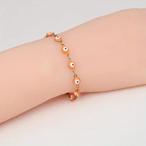 Orange Eye Bohemian Bracelet