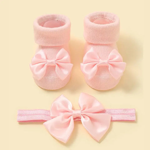 Baby Girl Socks & Headband