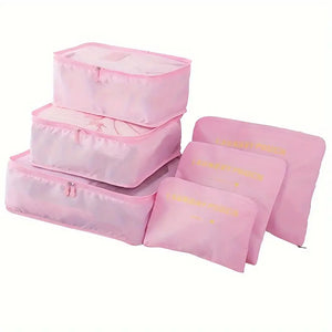 Travel Packing Cubes and Pouches-6pc. Set