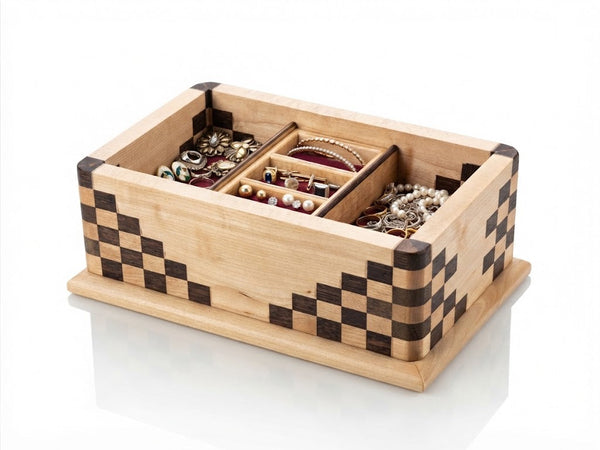 Checkered Jewelry Box