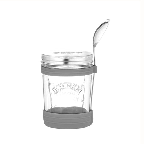 Glass Soup Jar with Spoon To Go