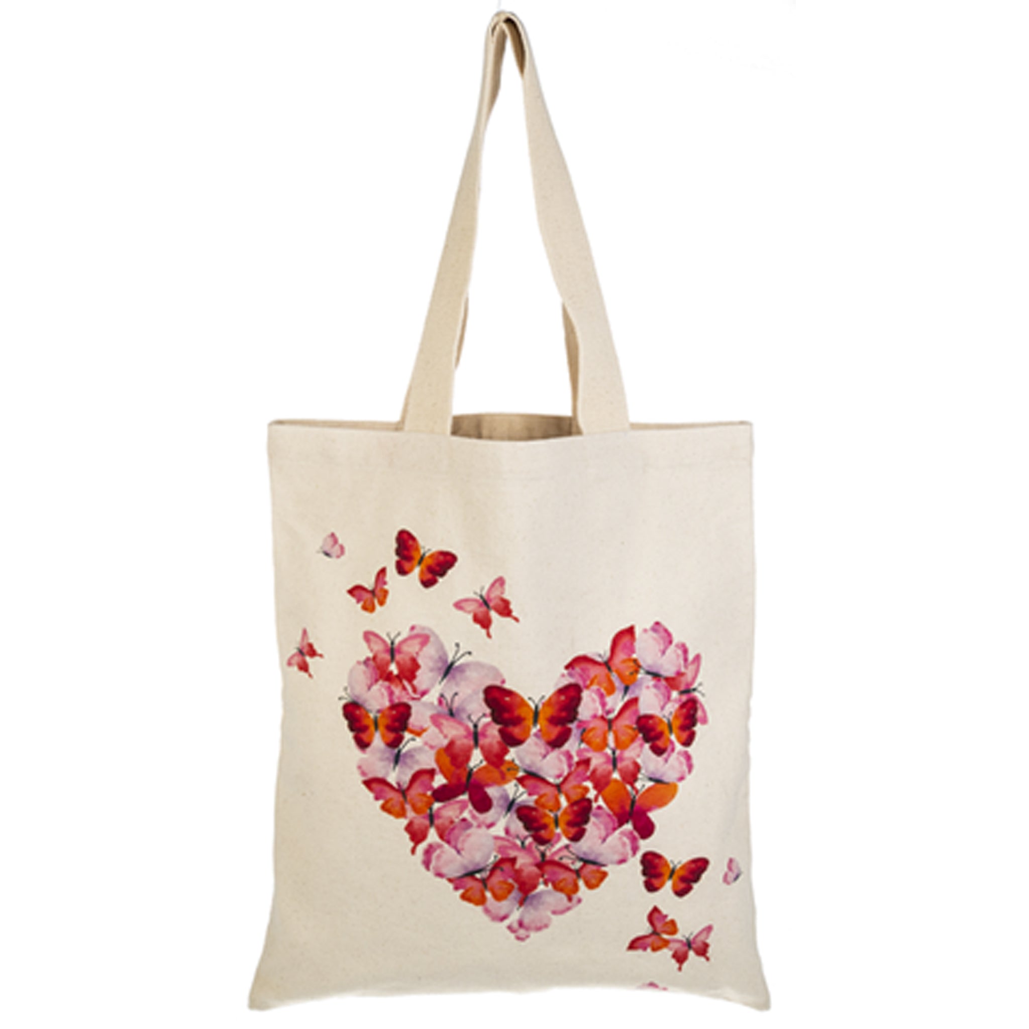 Cotton Shopping Tote-Butterfly Kisses