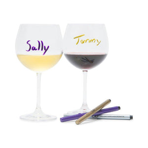 Wine Glass Decorating Markers Set Of 3