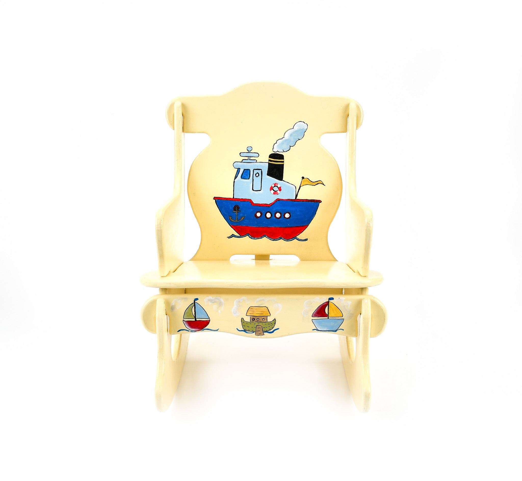 Rocking Chair – yellow boats – Cummings Centre Boutique