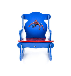 Chaise berçante -bleu/rouge Spiderman